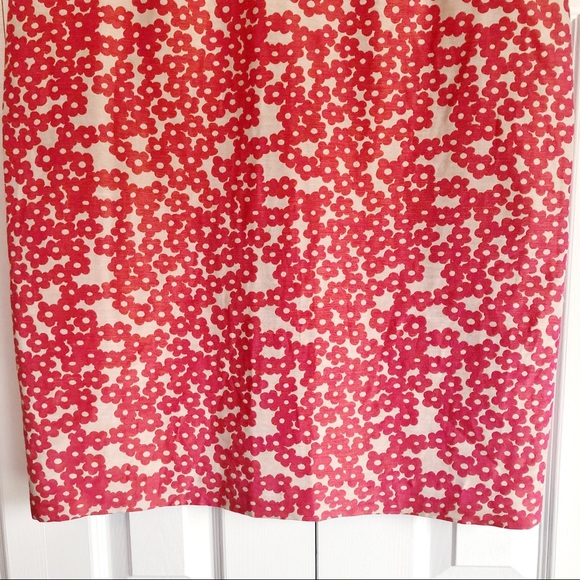 Doncaster Linen & Silk Salmon Pink Floral Print Mini Skirt Size 14 - Picture 3 of 16